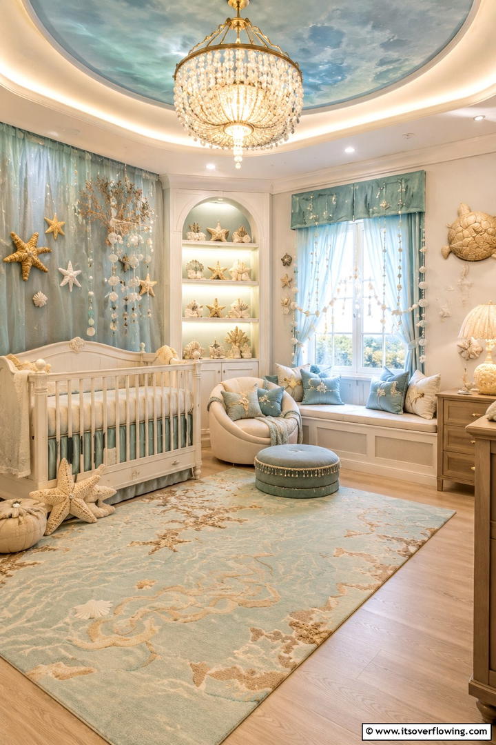 Coral Cove - 30 Ocean-Themed Nursery Ideas for a Serene Baby Room