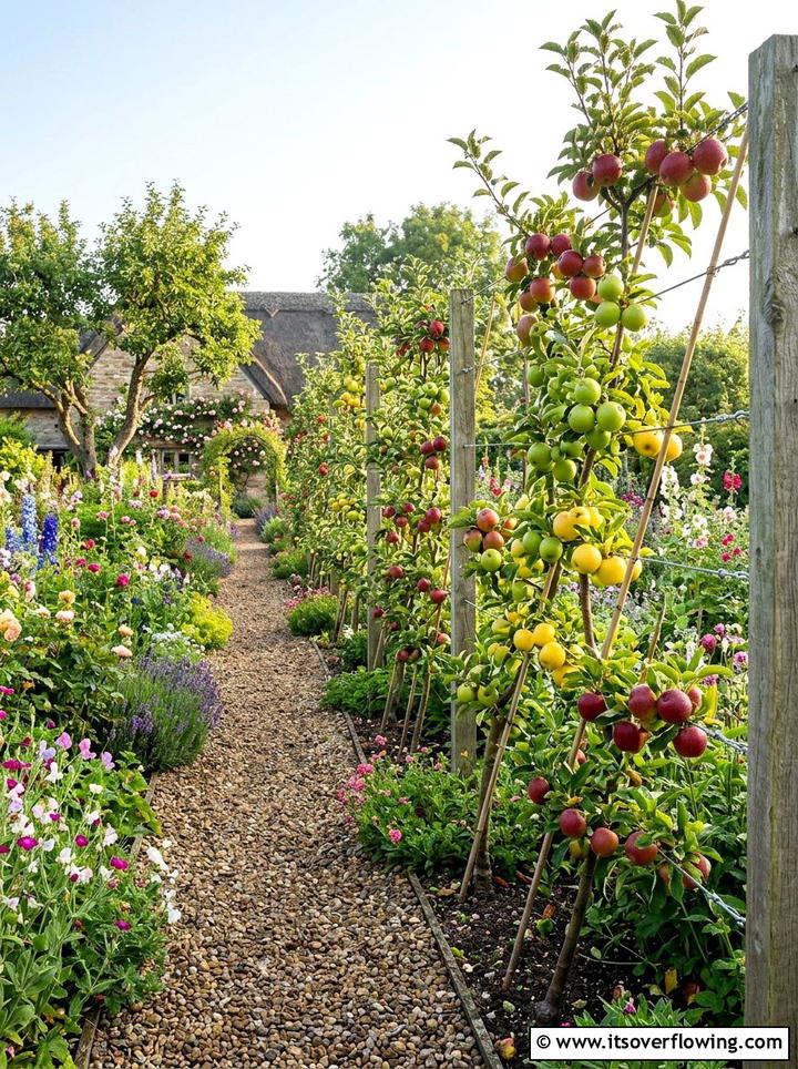 Cordon espalier apple tree - 25 creative garden ideas with espalier trees