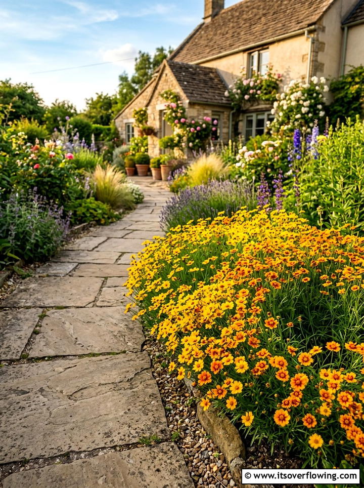 Coreopsis perennial blooms - 25 creative garden ideas for fall color