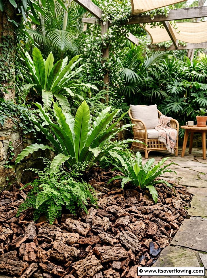 Cork Bark Mulch - 25 garden ideas with sustainable materials