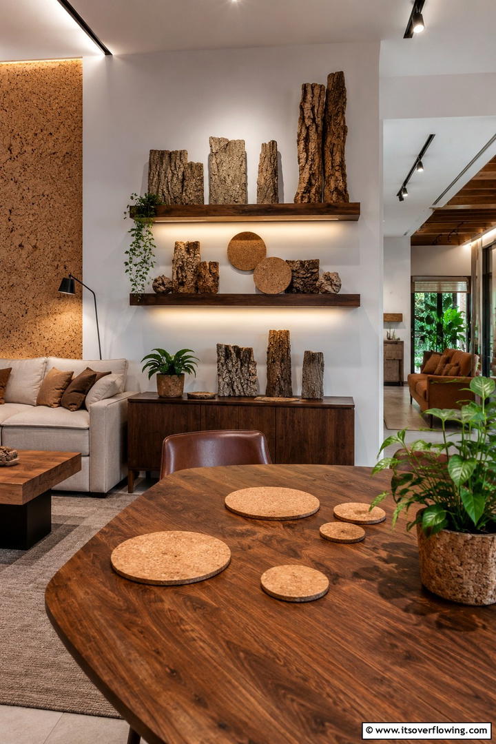 Cork and Bark Elements - 50 Fall Decor Trends 2025 to Inspire Seasonal Style