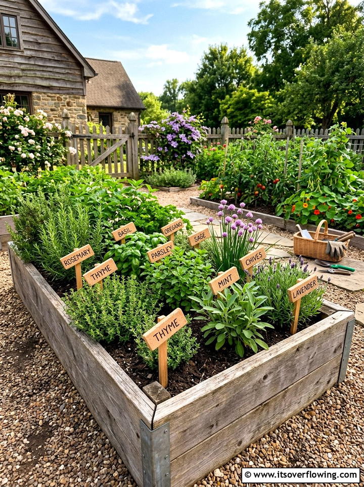 Cork herb marker - 25 recycled garden ideas with wine corks