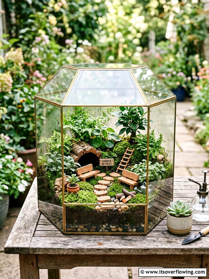 Cork terrarium accessory - 25 recycled garden ideas with wine corks