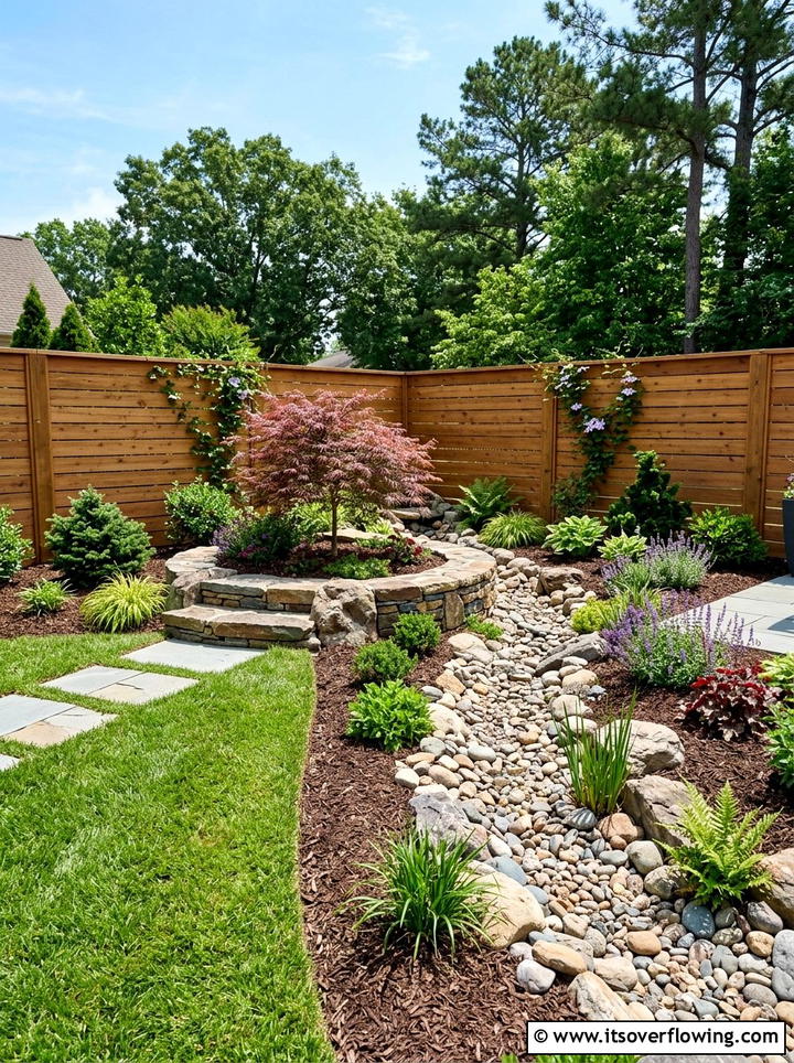 Corner Backyard Dry Creek Bed - 25 backyard ideas with dry creek bed