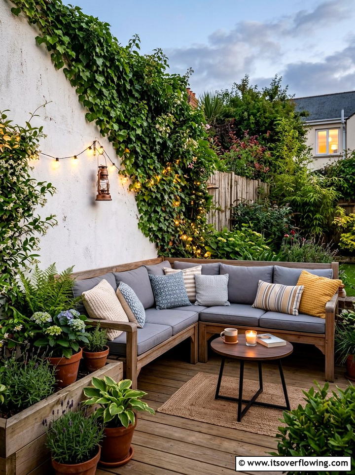 Corner Bench For Tiny Backyard - 25 small garden ideas with compact furniture