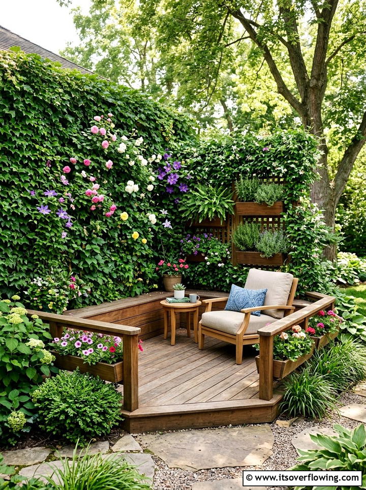 Corner Deck With Vertical Garden - 25 garden ideas with deck