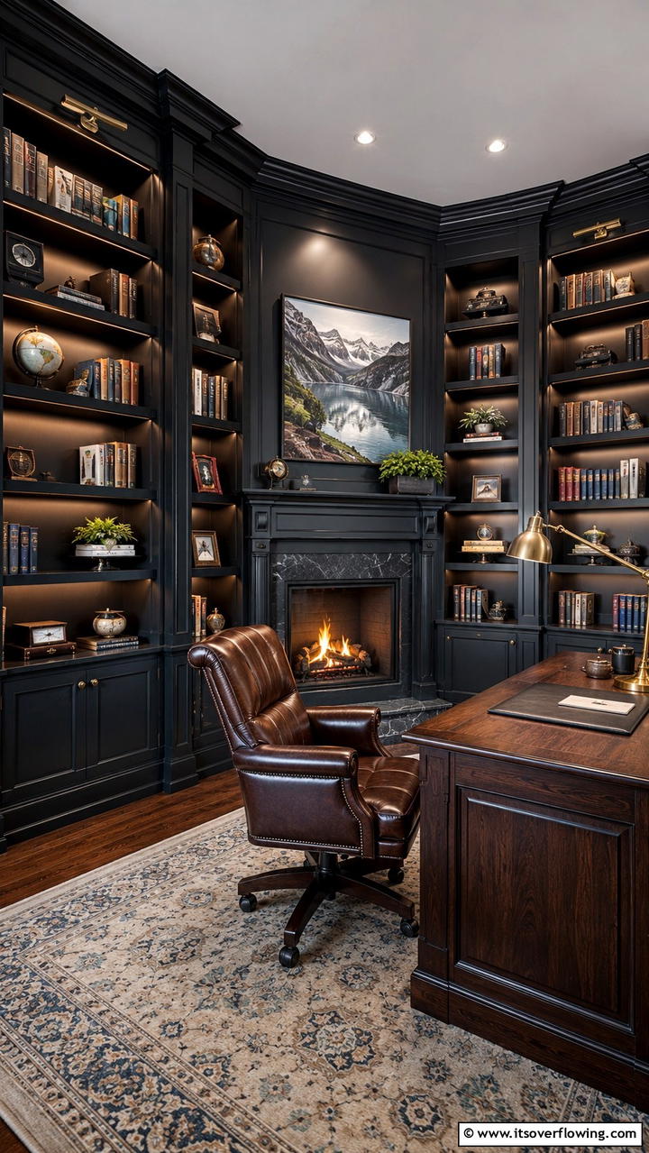 Corner Fireplace with Built in Shelving2 - 25 Cozy Corner Fireplace Ideas for Your Home