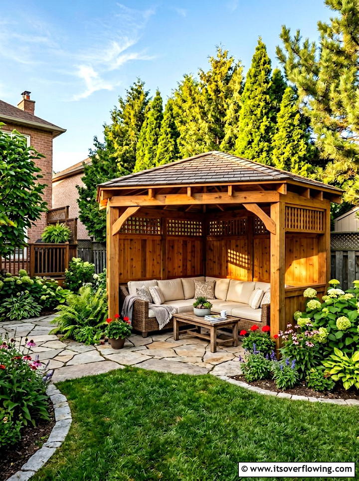 Corner Garden Gazebo - 25 garden ideas with gazebo