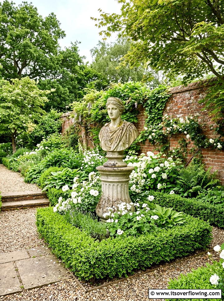 Corner Garden Statue - 25 creative garden ideas for corners