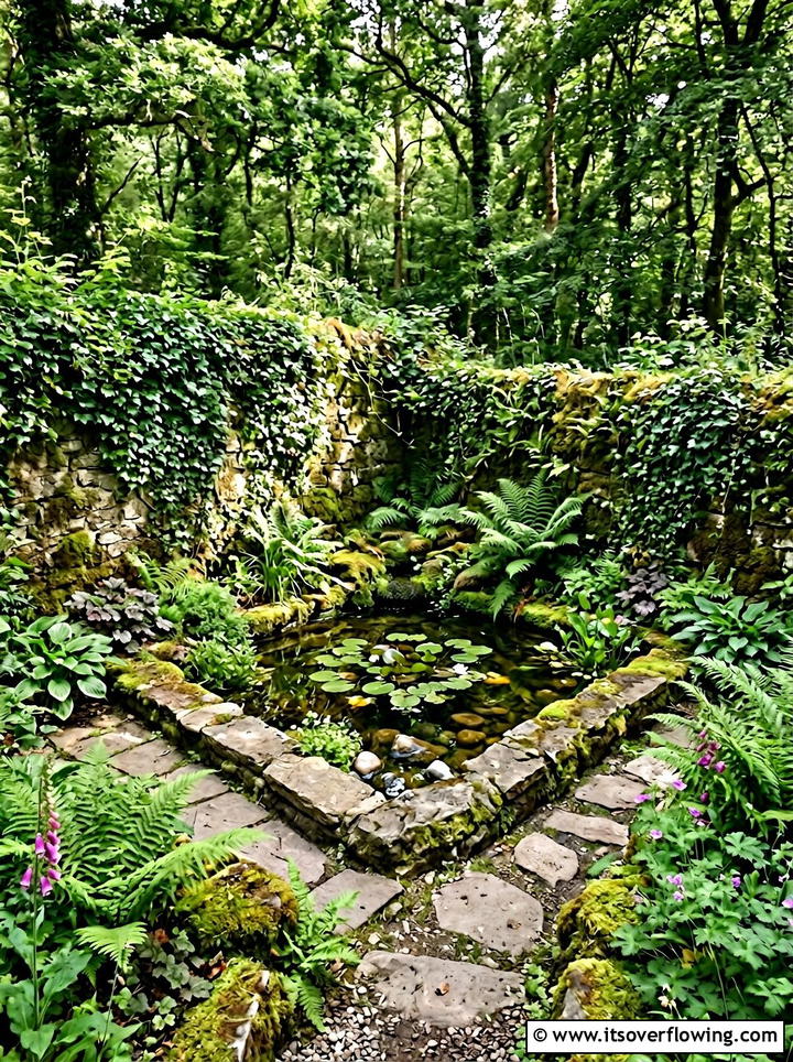 Corner Garden Water Feature - 25 creative garden ideas with mini ponds