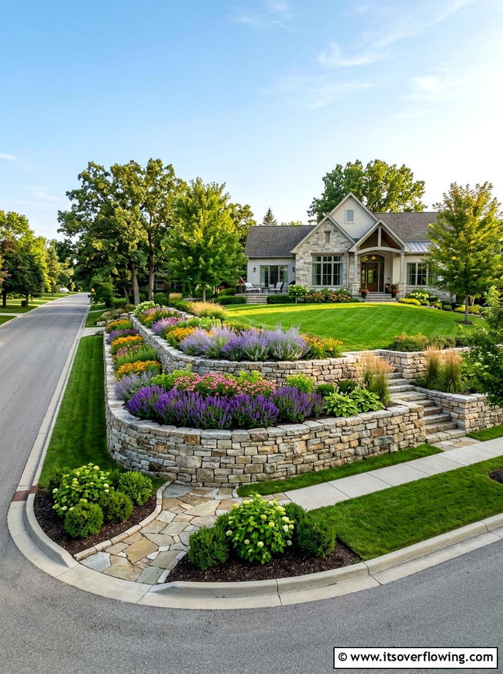 Corner Lot Landscaping With Retaining Wall - 25 backyard ideas for corner lots