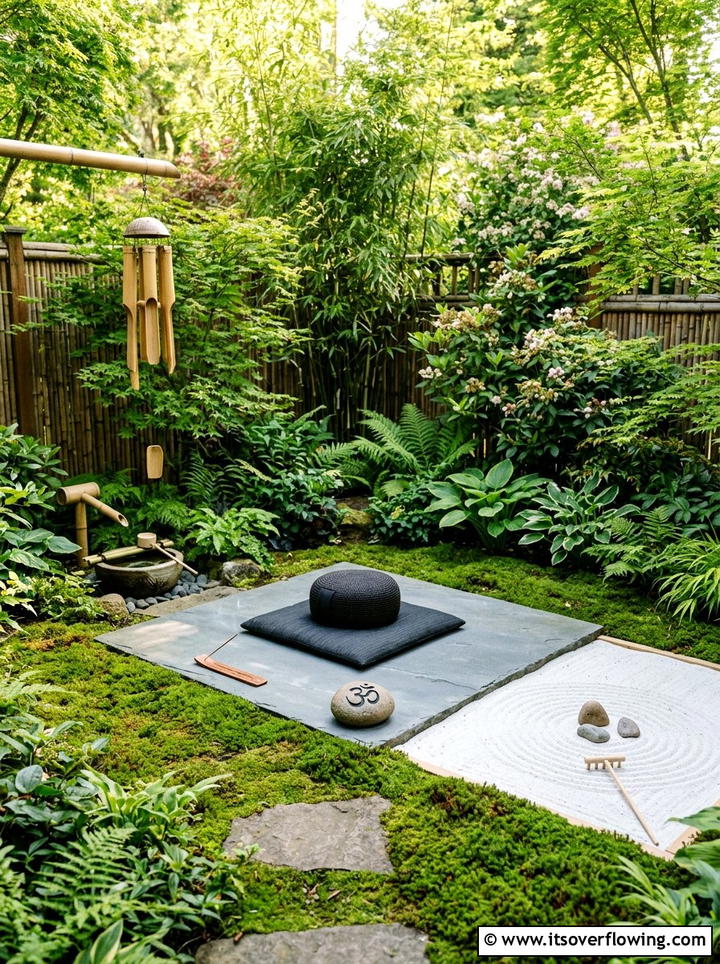 Corner Meditation Space - 25 creative garden ideas for corners