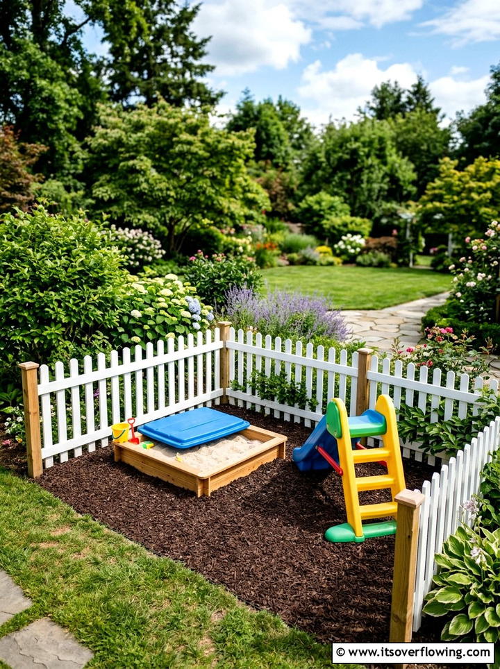 Corner Play Area - 25 creative garden ideas for corners