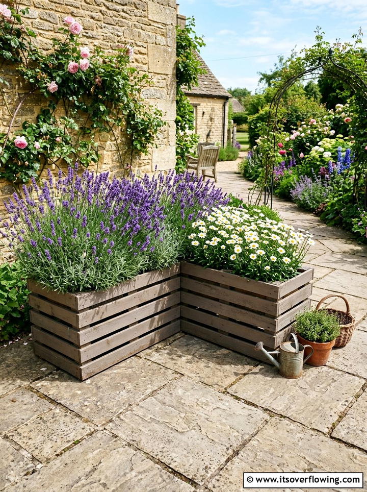 Corner garden - 25 creative garden ideas with pallet planters