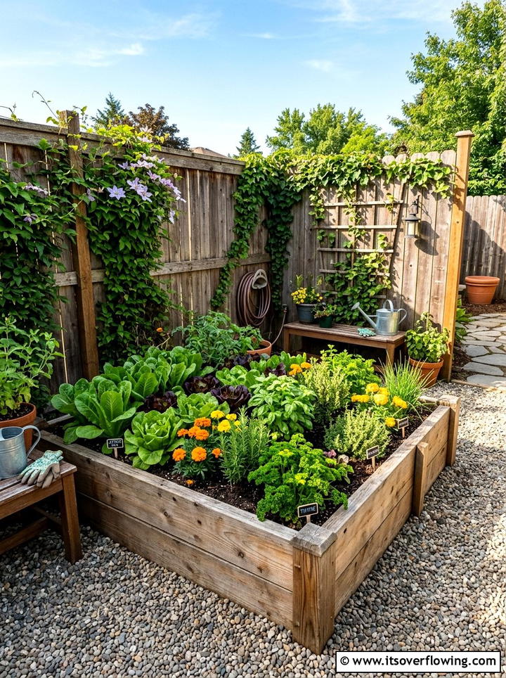 Corner raised bed - 25 garden decor ideas for small gardens