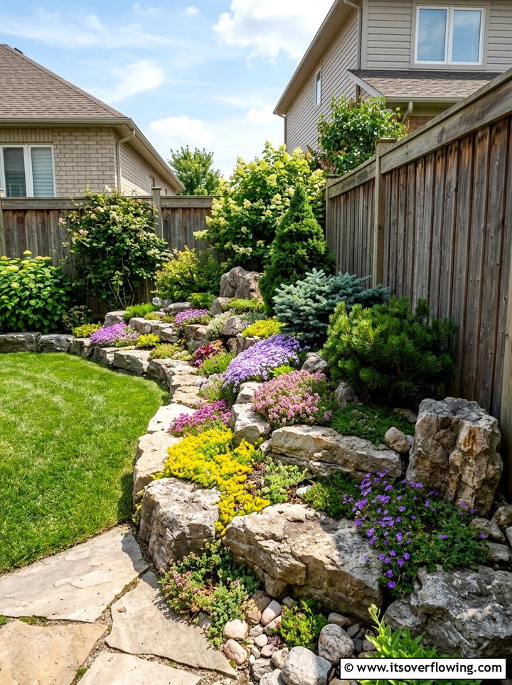 Corner rock garden - 25 garden design ideas with rock gardens