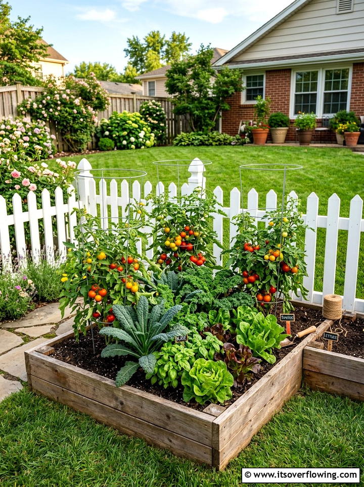 Corner vegetable garden bed - 25 small garden ideas with corner planters