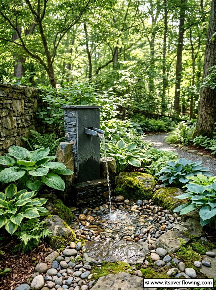 Corner water feature - 25 garden design ideas for small yards