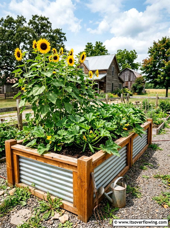 Corrugated metal garden bed - 25 garden design ideas with raised beds