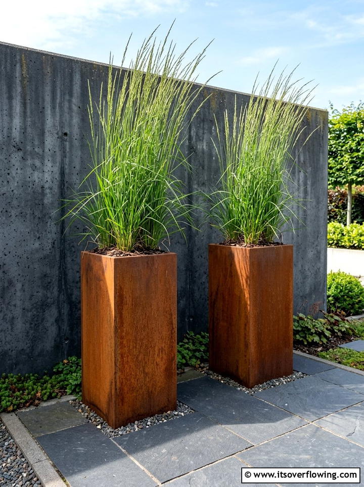 Corten Steel Planter - 25 garden design ideas for modern landscapes