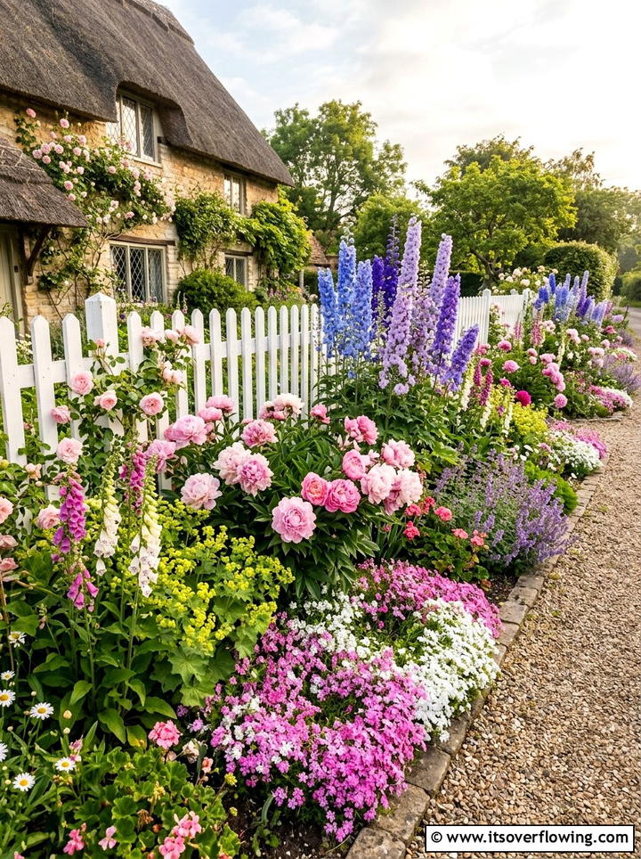 Cottage Garden Perennial Border - 25 garden ideas for full sun