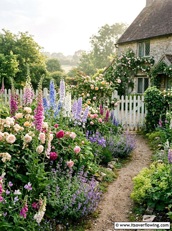 Cottage Style Border - 25 garden design ideas for suburban backyards