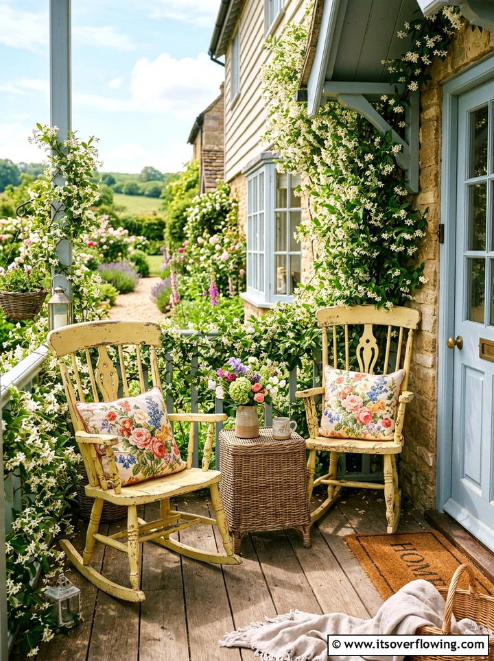 Cottage front porch - 25 front porch ideas with rocking chairs
