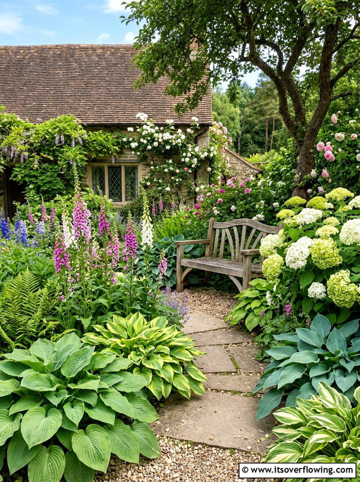 Cottage garden hostas - 25 garden ideas with hostas