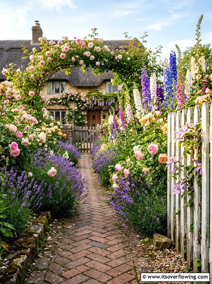 Cottage garden path - 25 creative garden ideas with no lawn design