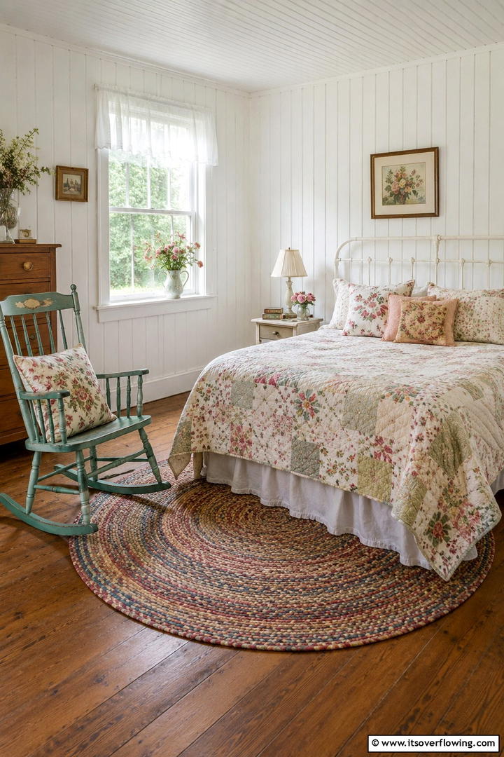 Country Charm Integration - 30 Rustic Bedroom Ideas to Create a Warm and Inviting Space