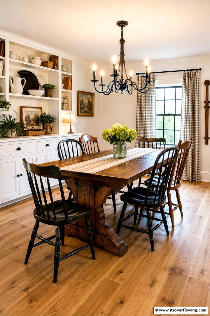 Country Dining Space - 30 Rustic Interior Design Ideas for Cozy Living Spaces