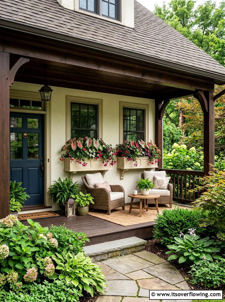 Covered Front Porch - 25 front porch ideas with window boxes