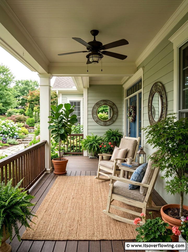 Covered Front Porch Setup - 25 front porch decor ideas with rocking chairs