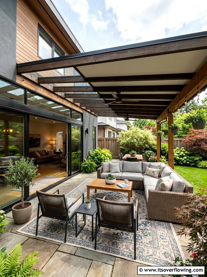 Covered Garden Lounge - 25 garden ideas for contemporary homes