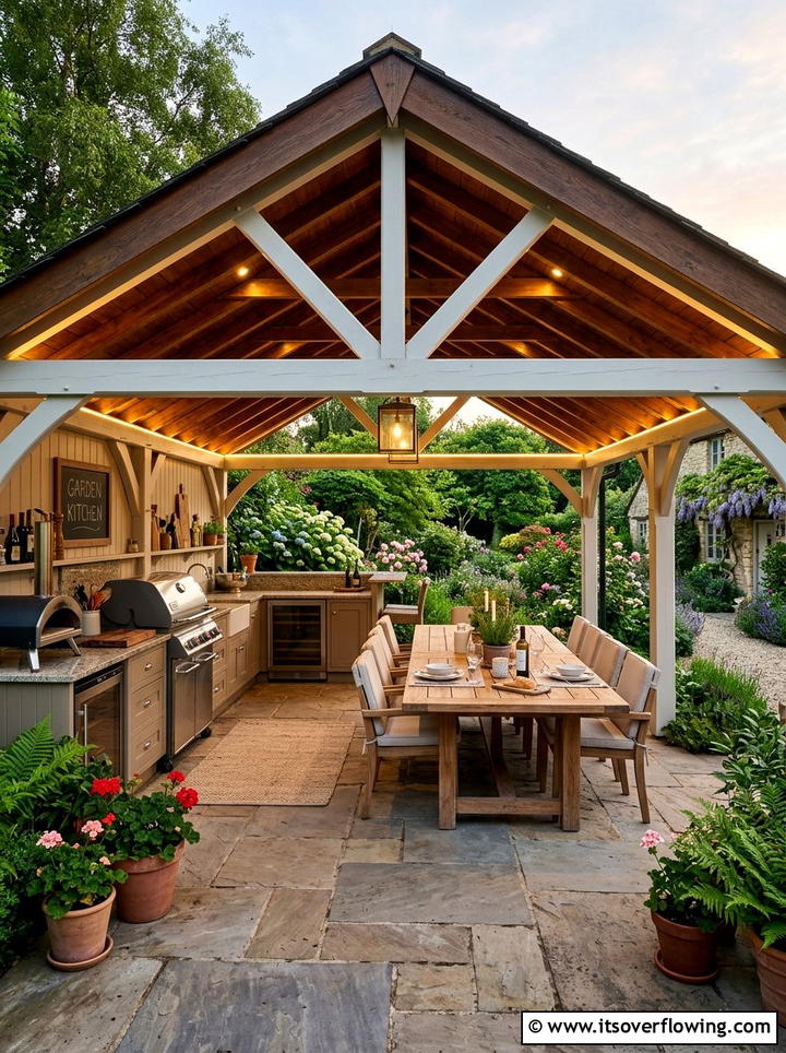 Covered Garden Terrace - 25 garden design ideas with terraces