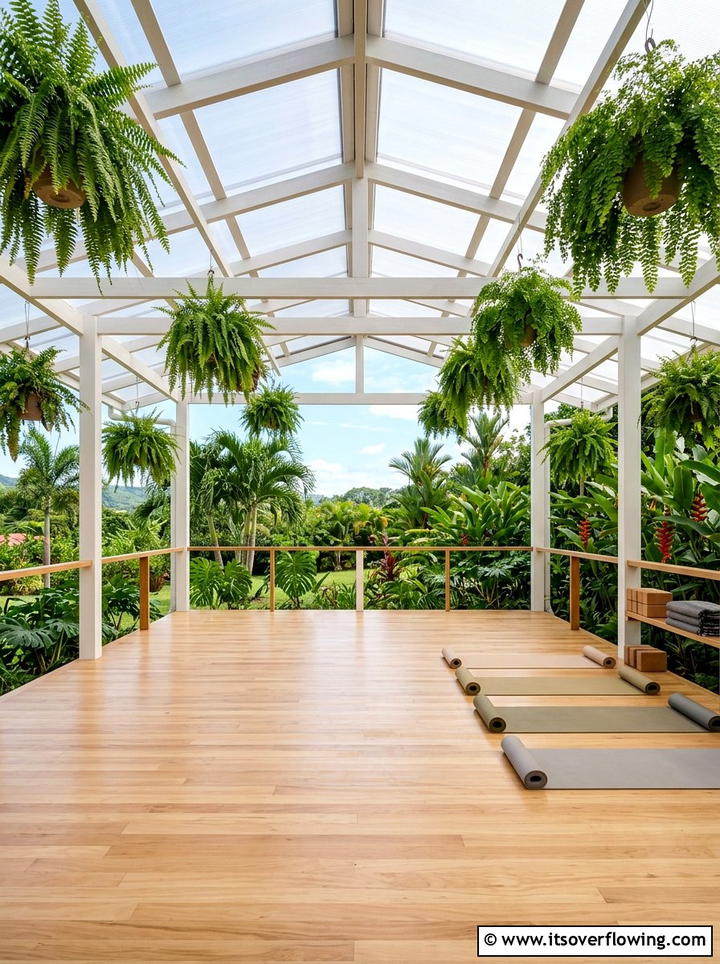 Covered Outdoor Yoga Space - 25 backyard ideas with yoga deck