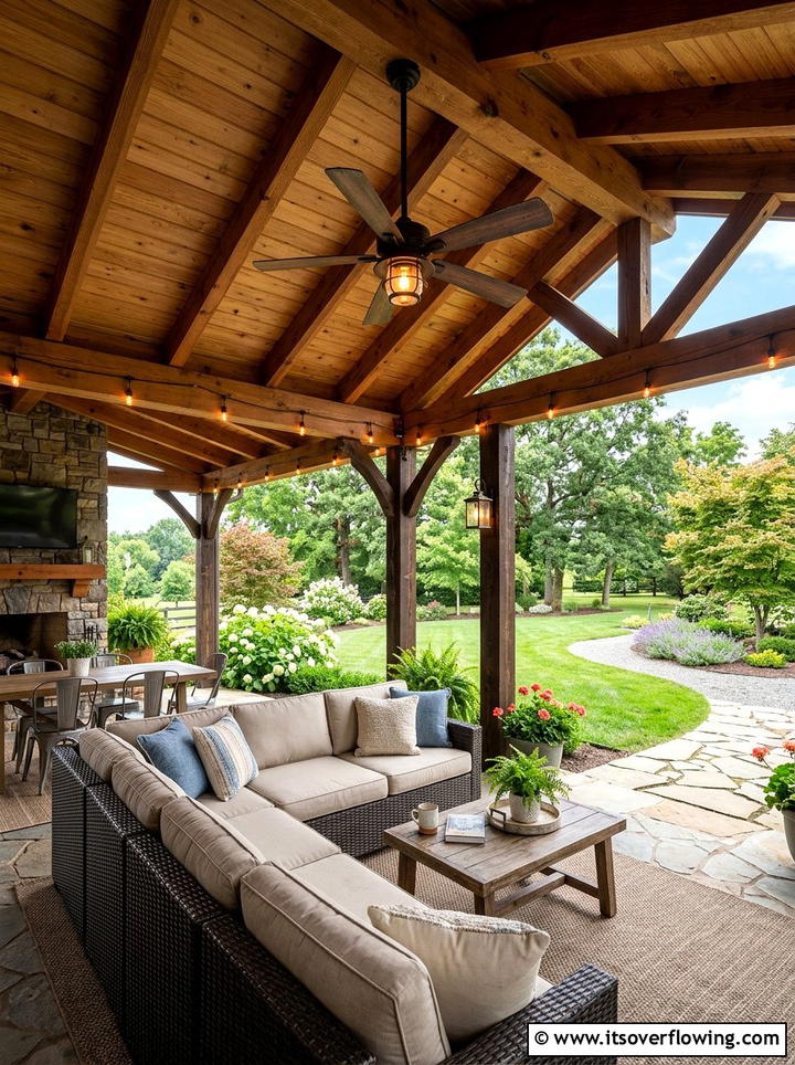 Covered Patio - 25 backyard ideas with patio