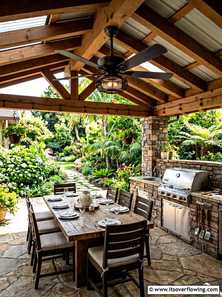 Covered Patio Fan - 25 front porch ideas with ceiling fan