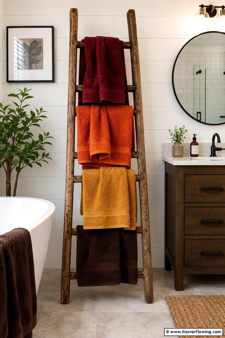 Cozy Bath Mat Layers - 50 Fall Bathroom Decor Ideas Roundup- Timeless Tips