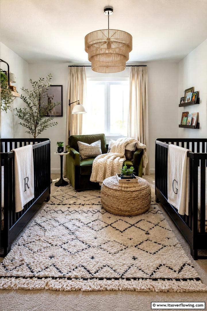 Cozy Cuddle Corner - 30 Twin Nursery Ideas for Stylish & Functional Baby Spaces
