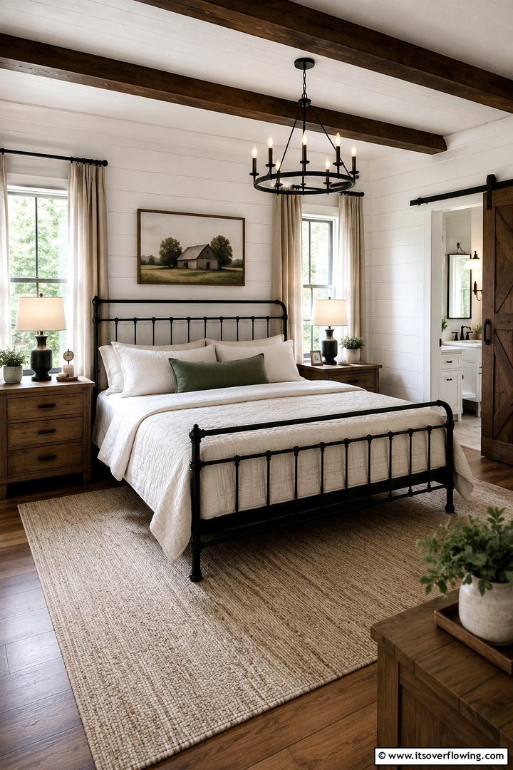 Cozy Farmhouse Bedrooms - 30 Rustic Interior Design Ideas for Cozy Living Spaces