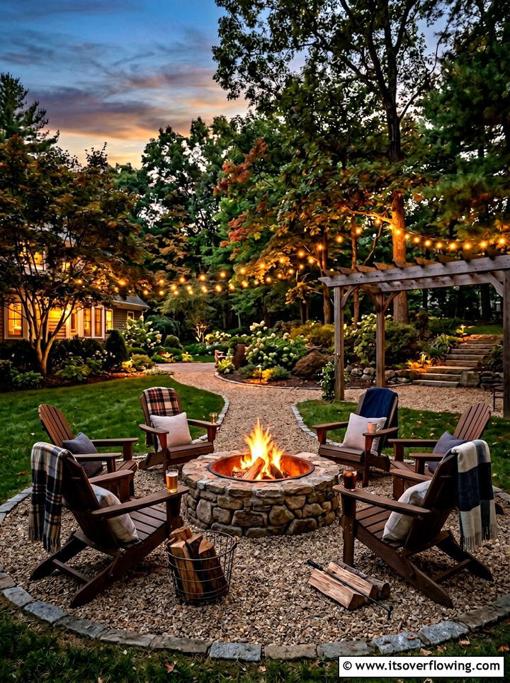 Cozy Fire Pit - 25 garden ideas for summer