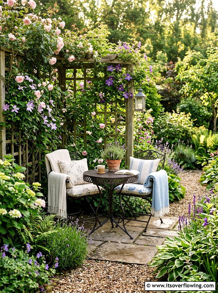 Cozy Garden Seating Nook - 25 garden ideas for suburban homes
