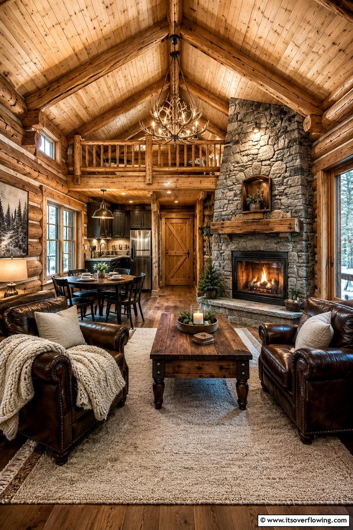 Cozy Log Cabin Retreat - 30 Rustic Tiny House Ideas for Compact, Cozy Living