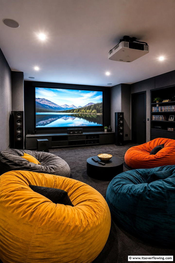 Cozy Movie Den - 30 Teen Hangout Room Ideas for Modern & Functional Spaces