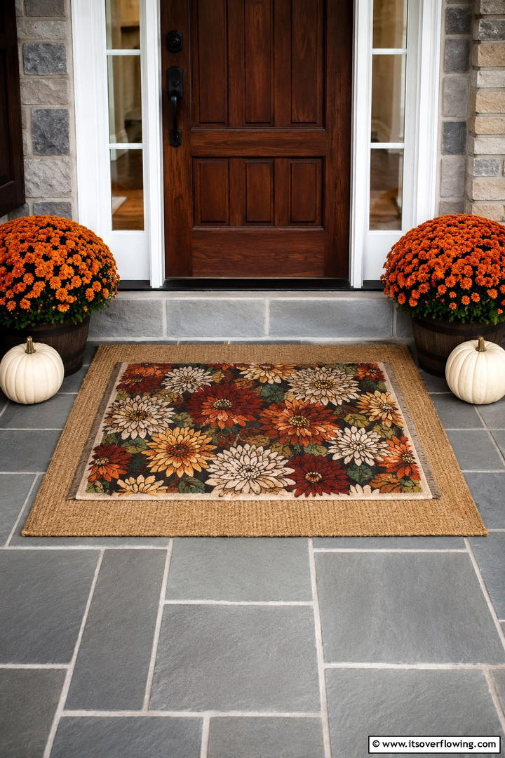 Cozy Plaid Blanket Layering Station Porch - 50 Fall Porch Decor Ideas for Welcoming Outdoor Spaces