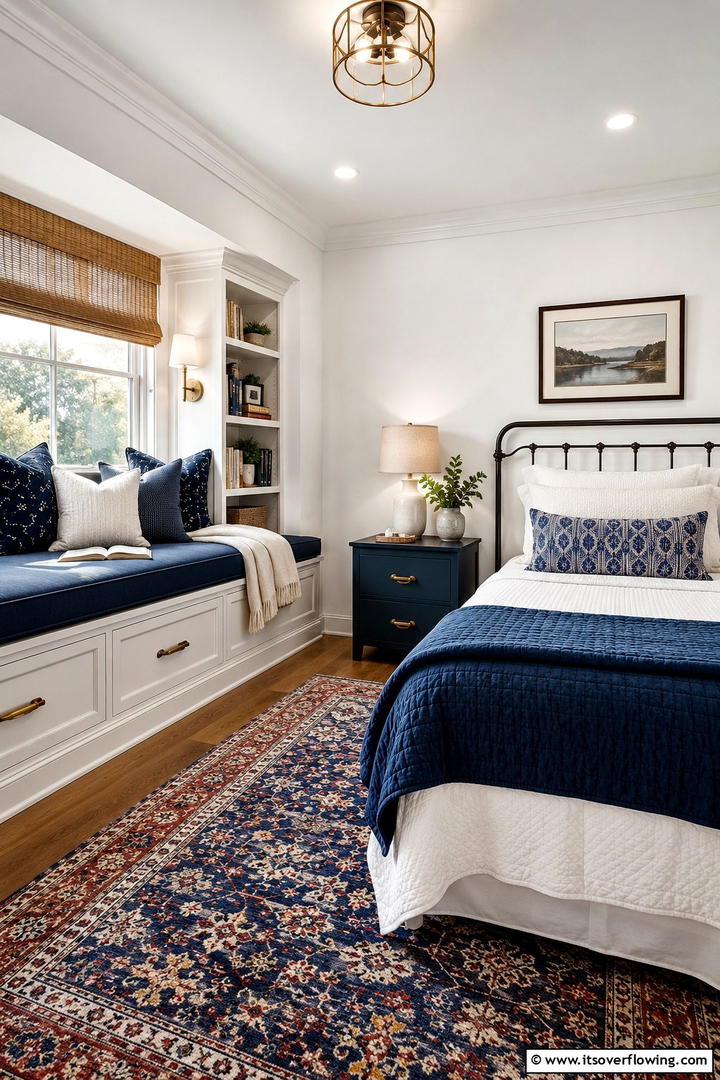 Cozy Reading Nook Integration - 30 Space-Saving Small Guest Bedroom Ideas for Cozy Comfort