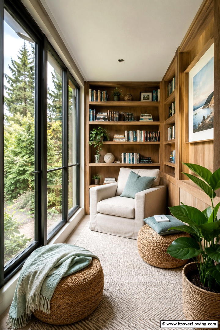 Cozy Reading Nook Sunroom - 30 Small Sunroom Ideas for Bright, Multi-Functional Spaces