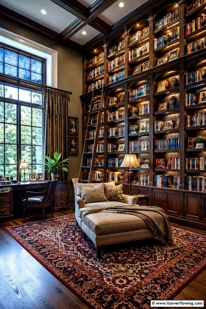 Cozy Rustic Study - 30 Study Room Ideas to Boost Focus and Productivity at Home