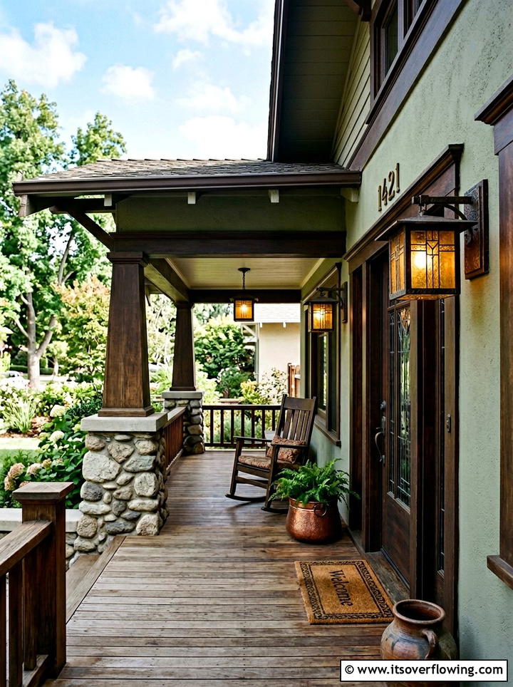 Craftsman Porch Lighting - 25 front porch ideas with motion lights